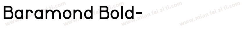 Baramond Bold字体转换